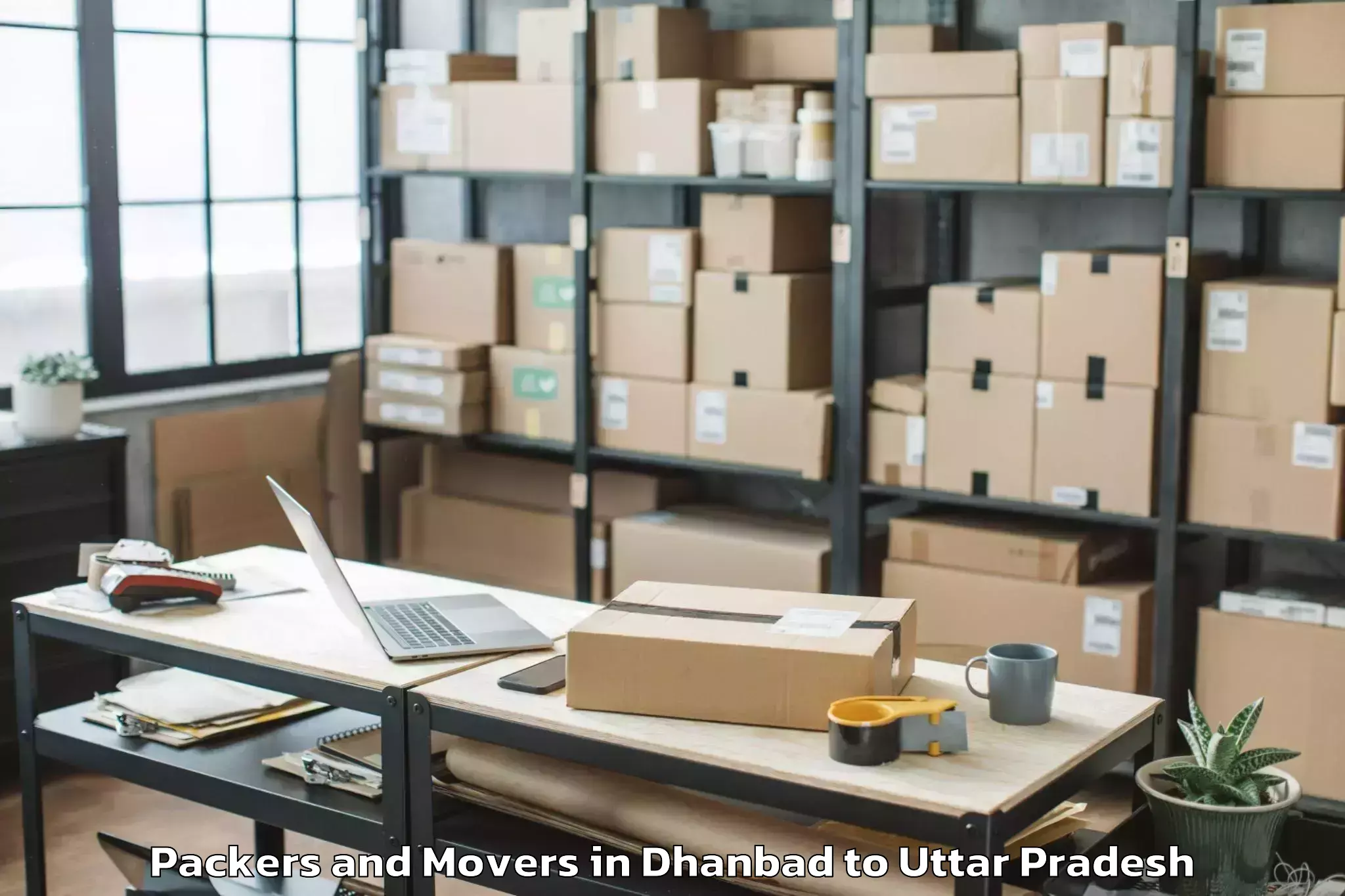 Comprehensive Dhanbad to Wave Mall Lucknow Packers And Movers